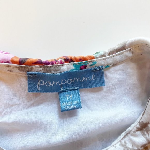 Pompomme Big Collar Floral Dress | Size 7 - Picture 11 of 11